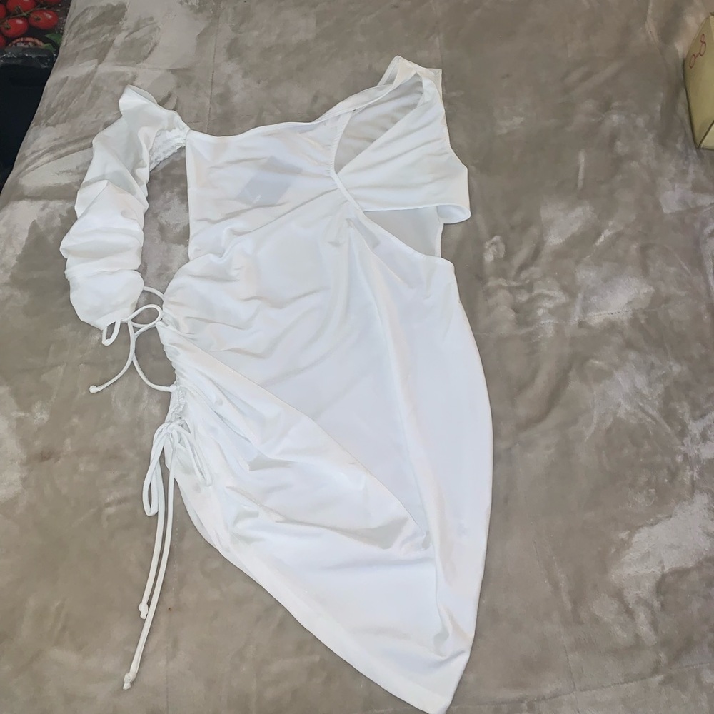 White Club Dress w/cut outs